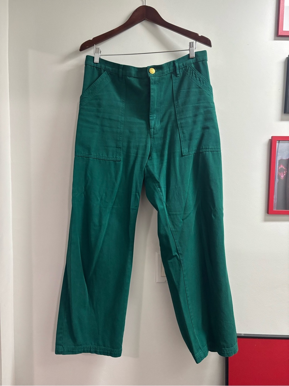 Big Bud Press Work Pants, Emerald Unisex L